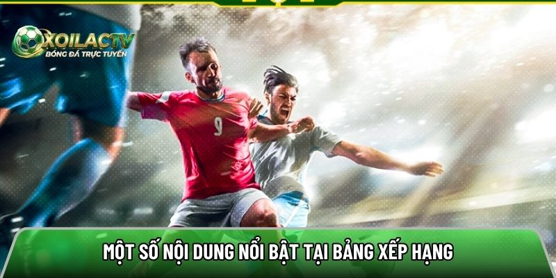 Nội dung nổi bật hay được đề cập trên BXH
